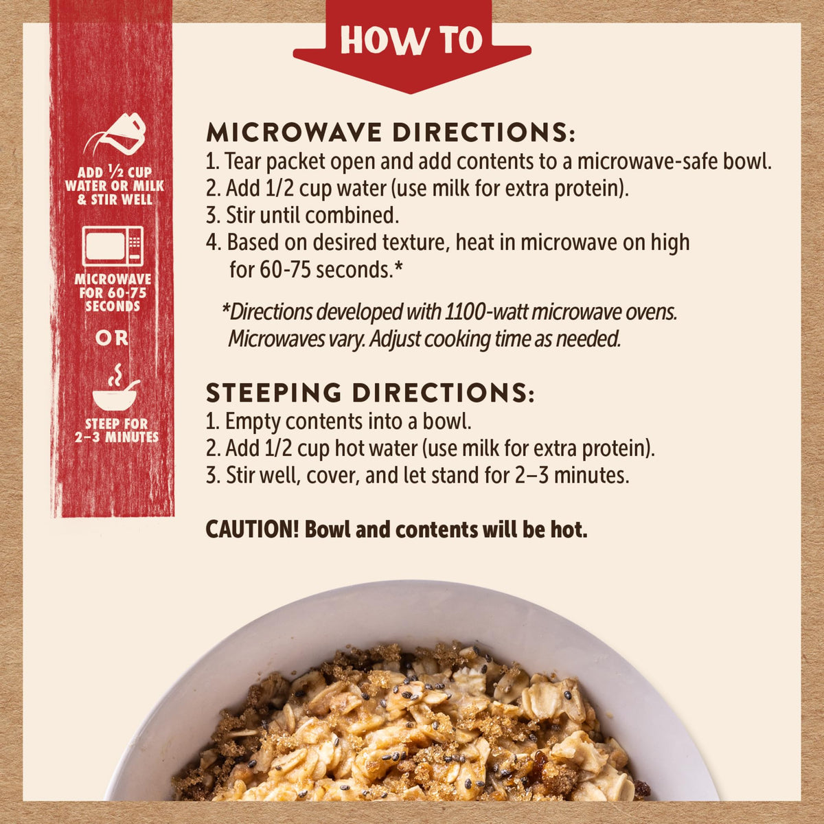 Kodiak Cakes Peak Maple Brown Sugar Oatmeal — 20g Protein, 100% Whole Grains, 24 Pack