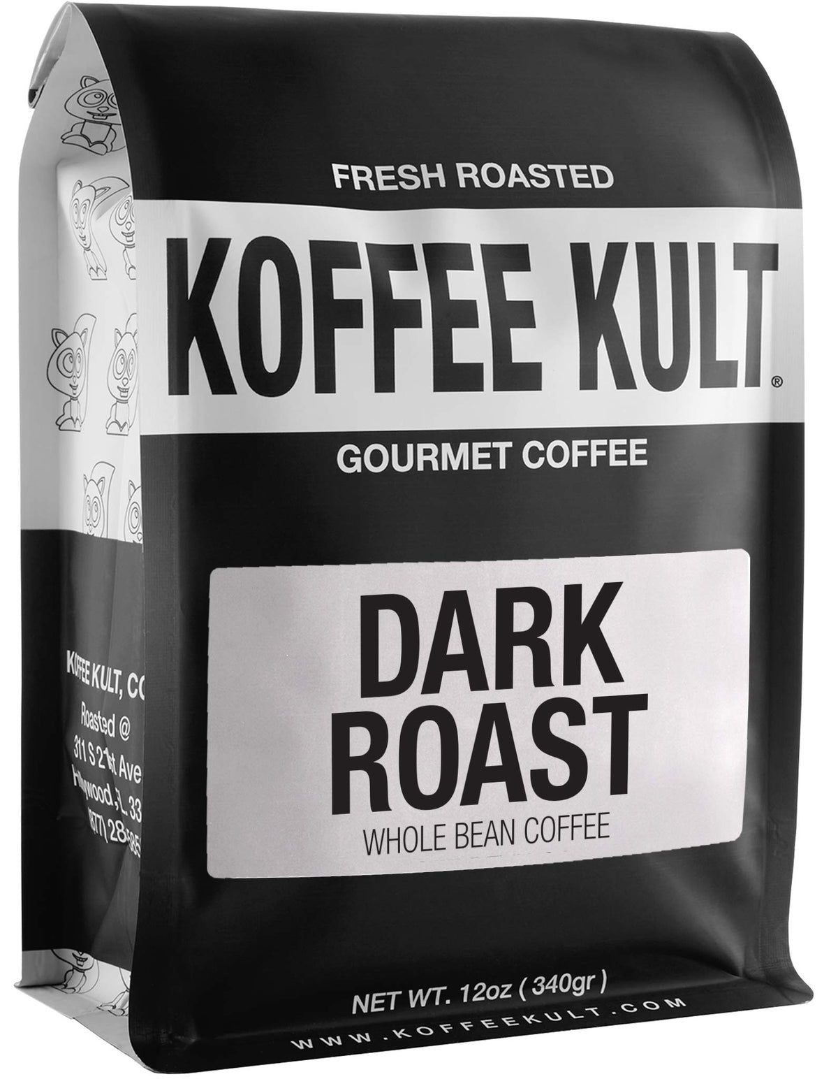 Koffee Kult Dark Roast Coffee Beans – Rich & Bold 100% Arabica with Chocolate & Cinnamon Notes | Ethically Sourced, Resealable 12oz