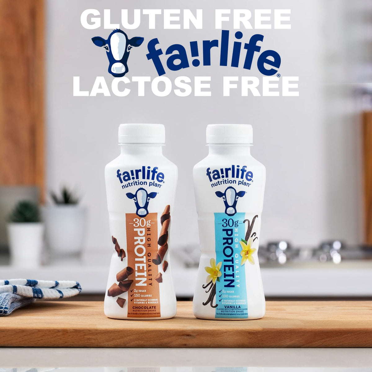 Kozy Home Fairlife Nutrition Protein Shakes — 12 Pack, 30g Protein, Low Sugar, Lactose-Free (Vanilla/Chocolate/Salted Caramel/Strawberry)