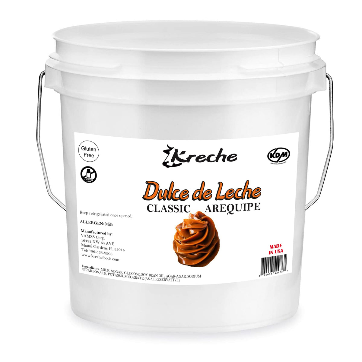 Kreche Dulce de Leche (24LBS) – Rich Bulk Caramel Spread for Desserts and Coffee