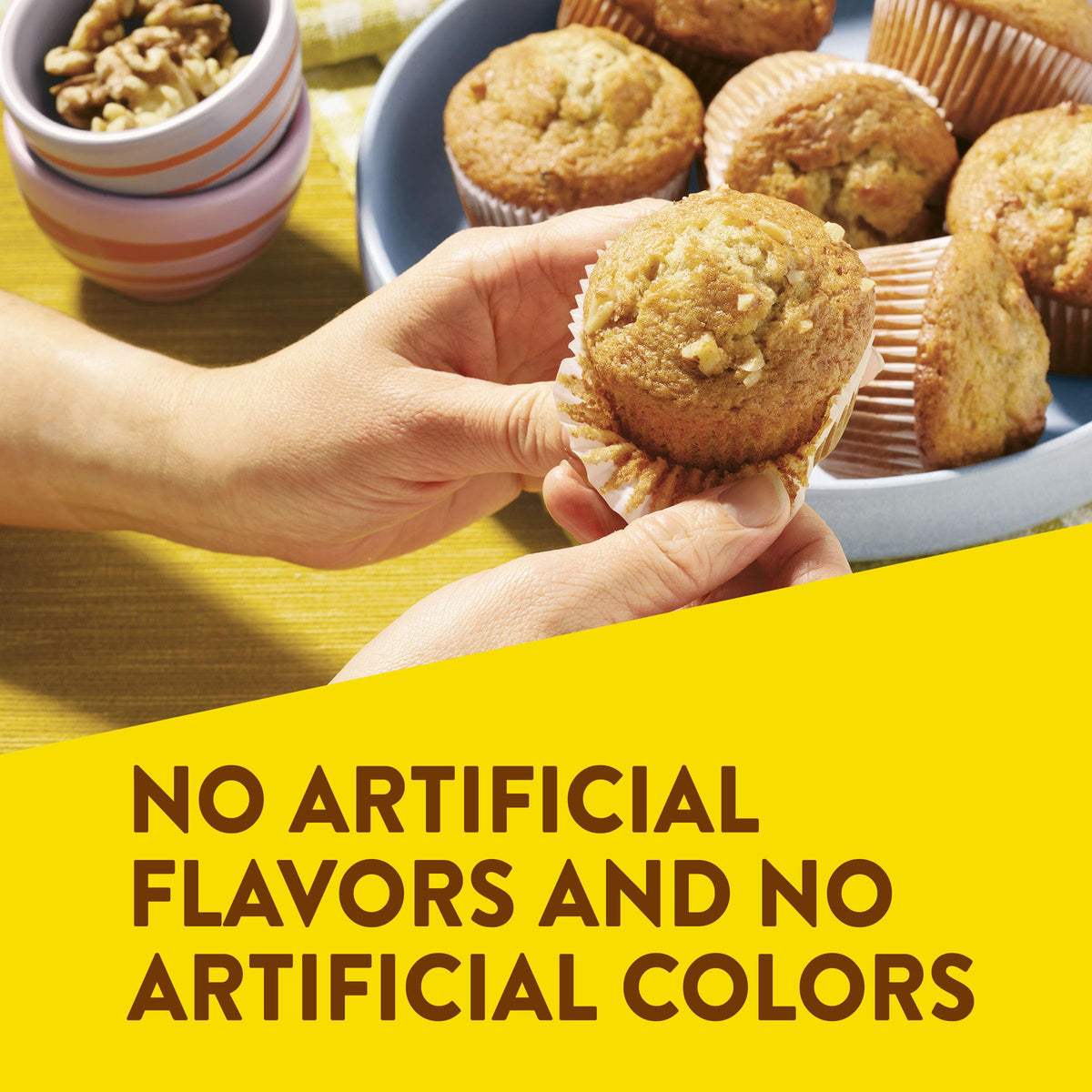 Krusteaz Banana Nut Muffin Mix with Real Bananas & Walnuts - 15.4 oz Box (Pack of 12)