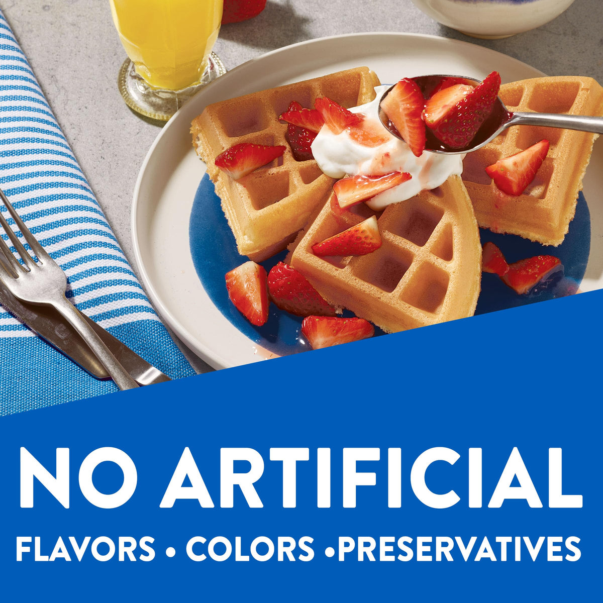 Krusteaz Light and Crispy Belgian Waffle Mix – 28 oz Box (Pack of 8)