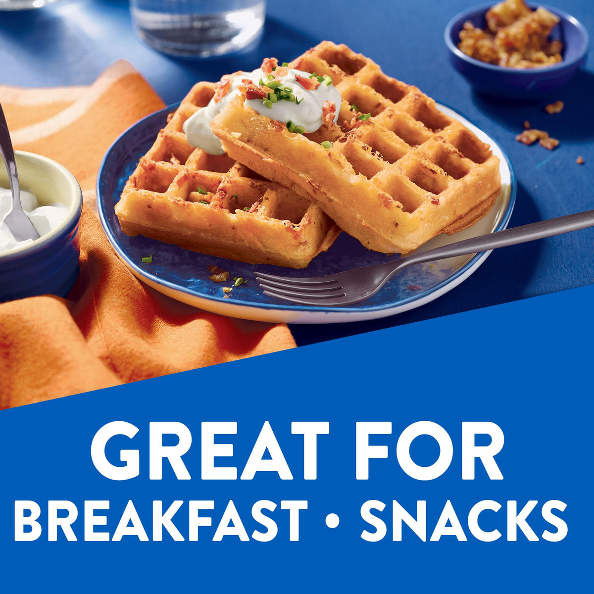 Krusteaz Light and Crispy Belgian Waffle Mix – 28 oz Box (Pack of 8)