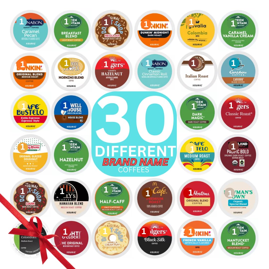 KUPIX Variety Pack Coffee Pods for Keurig | 30 Unique K-Cups