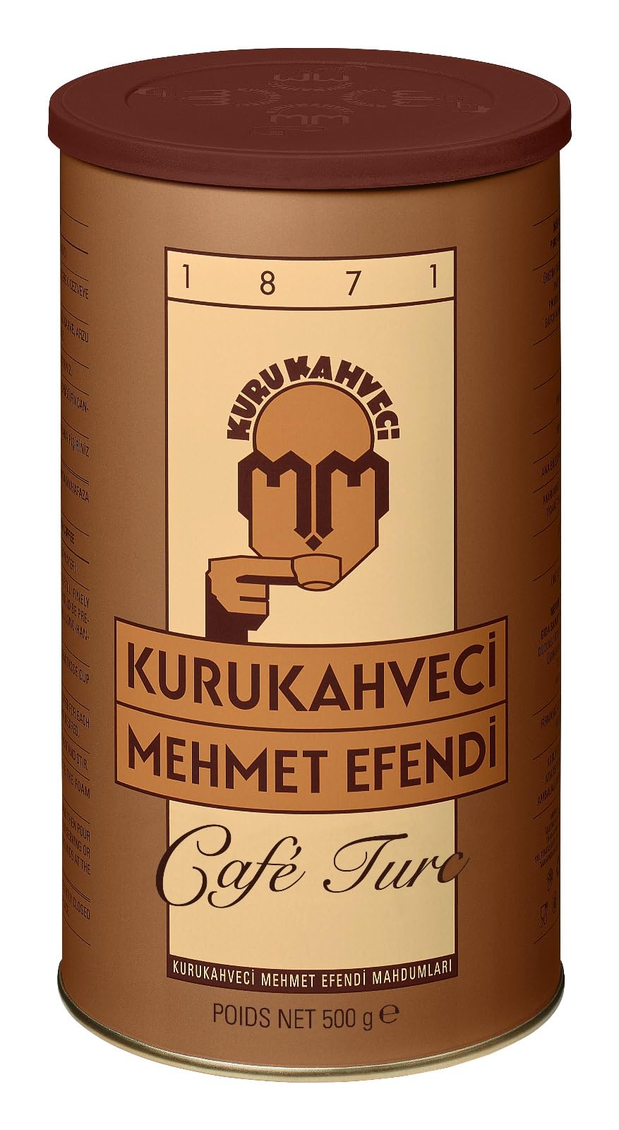 Kurukahveci Mehmet Efendi Turkish Coffee – Arabica, Roasted Ground, Rich Aroma | 2 x 17.6 oz (500 g)