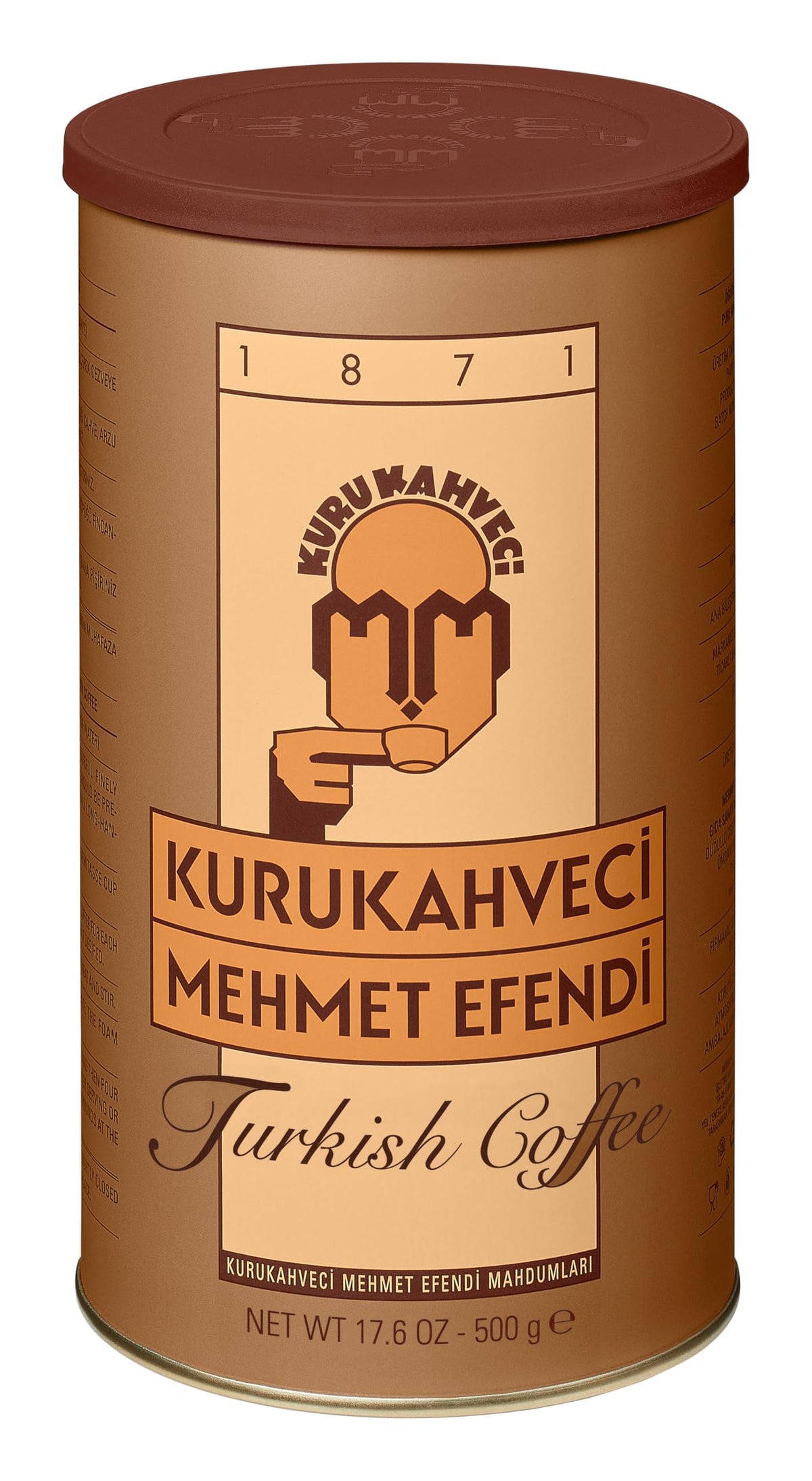 Kurukahveci Mehmet Efendi Turkish Coffee – 17.6 oz Ground Arabica, Rich Aroma
