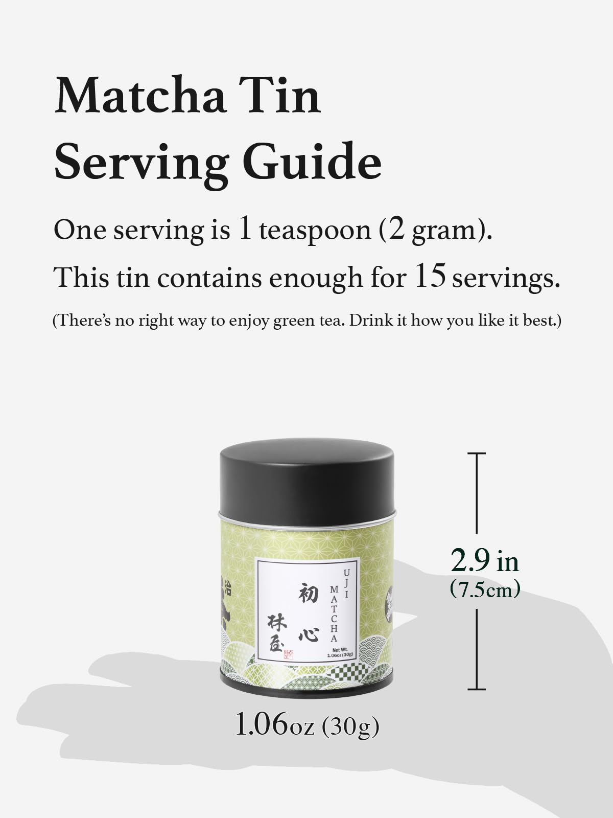 KYOHAYASHIYA Shoshin Matcha Powder – Kyoto Uji Ceremonial Grade, First Harvest, 30 g