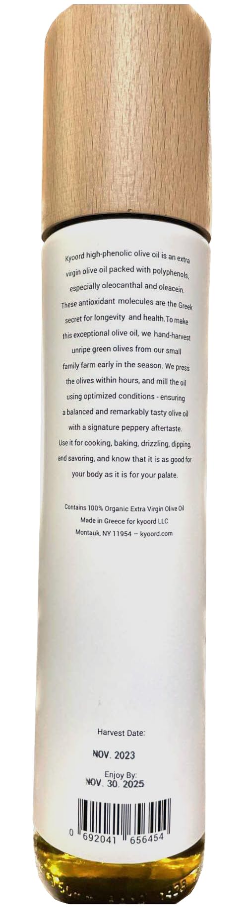 kyoord High-Phenolic EVOO – Unfiltered, Cold-Pressed, Early Harvest (500ml)
