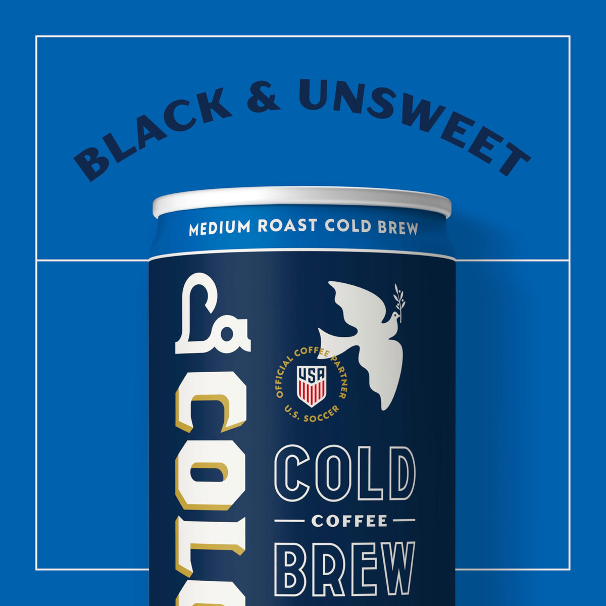 La Colombe Cold Brew Black Unsweetened — 11 oz Cans (Pack of 12) Cafe-Quality Ready-to-Drink