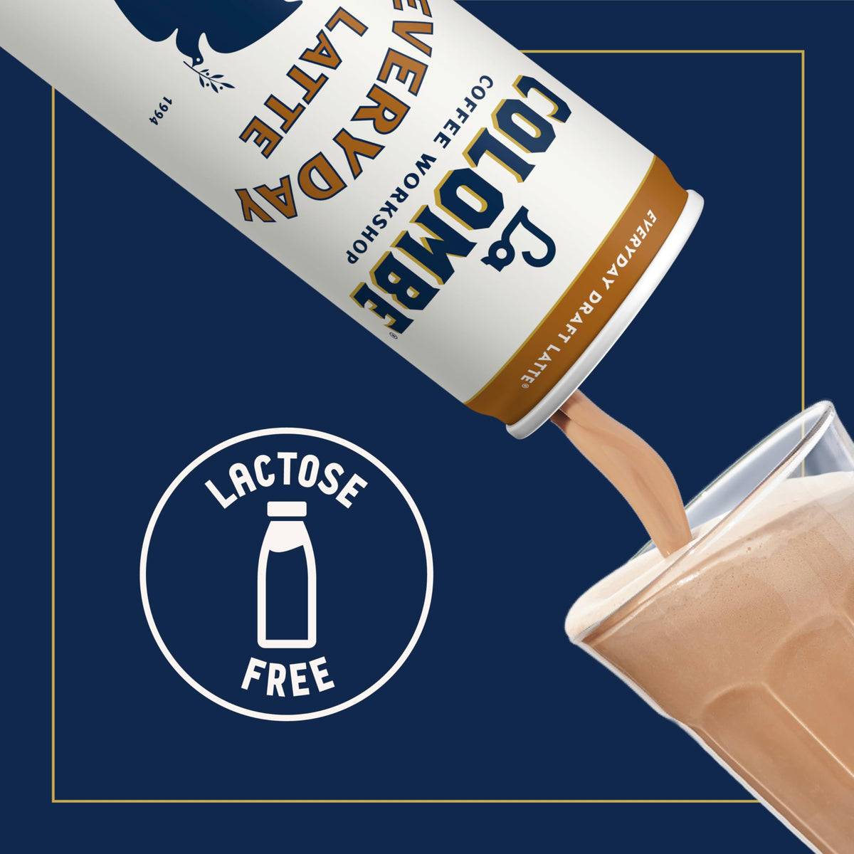 La Colombe Draft Latte — 11 fl oz Cans (Pack of 12) Ready-to-Drink Cold Brew Coffee