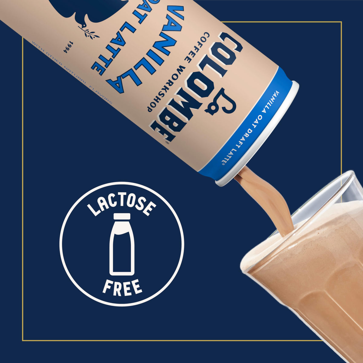 La Colombe Coffee Oatmilk Vanilla Latte — 11oz Cans (Pack of 12) | Ready-to-Drink Cold Brew