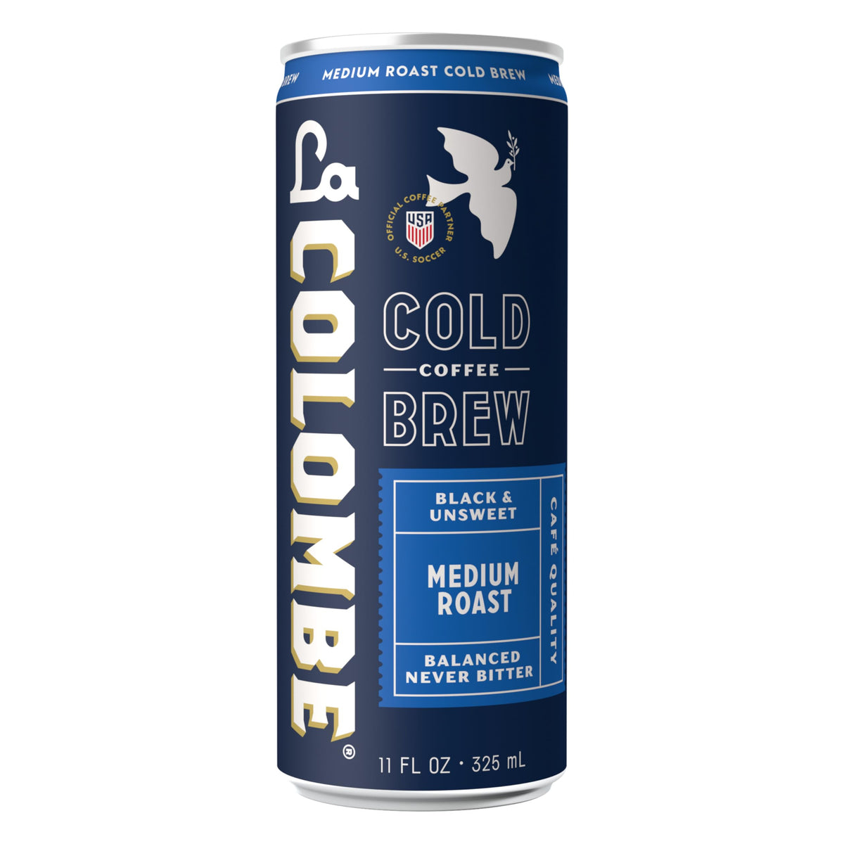 La Colombe Cold Brew Black Unsweetened — 11 oz Cans (Pack of 12) Cafe-Quality Ready-to-Drink