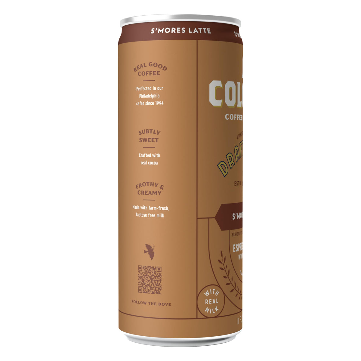 La Colombe S'mores Latte Cold Brew Draft Latte — 11 fl oz Cans (Pack of 12)