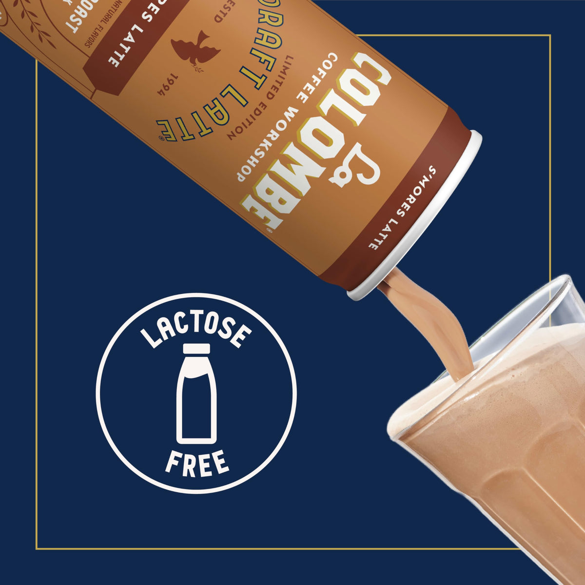 La Colombe S'mores Latte Cold Brew Draft Latte — 11 fl oz Cans (Pack of 12)
