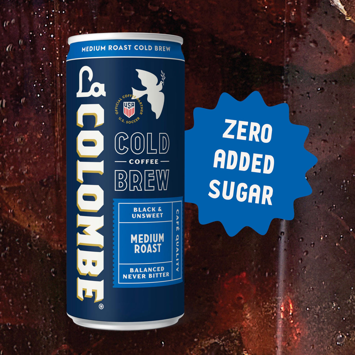 La Colombe Cold Brew Black Unsweetened — 11 oz Cans (Pack of 12) Cafe-Quality Ready-to-Drink