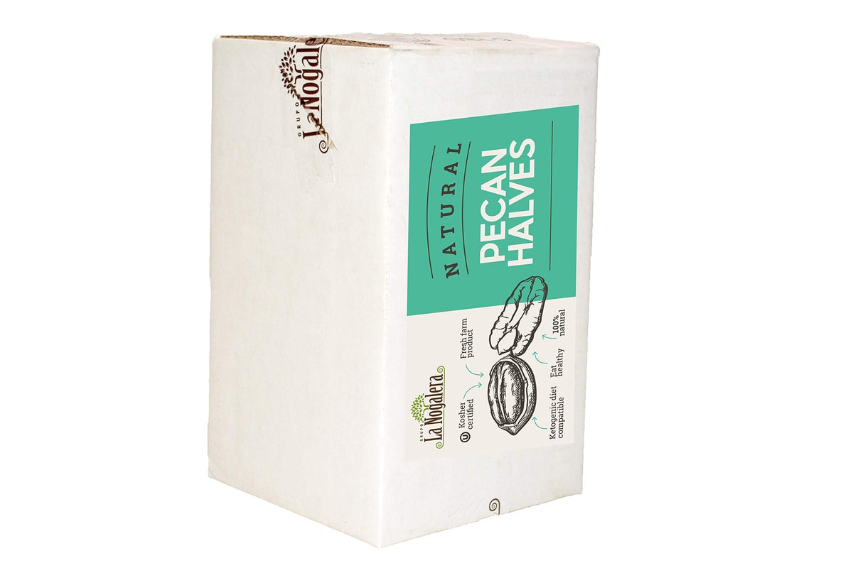La Nogalera Pecans - Raw Pecan Halves, 5 lb Vacuum-Sealed Bag | Non-GMO, Kosher & Halal, Keto-Friendly