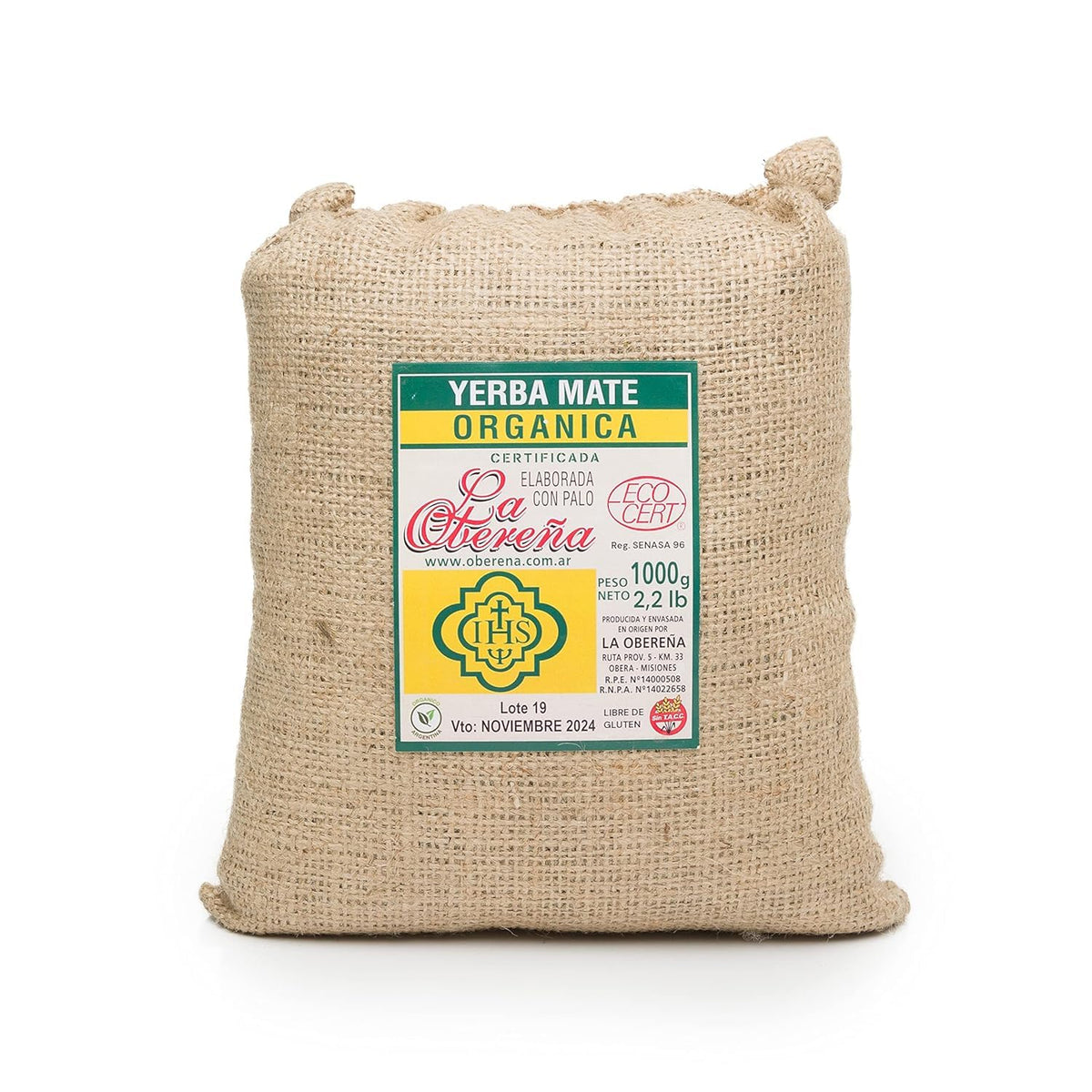 Organic Yerba Mate La Obereña Loose Leaf Tea | Hand-Harvested, Smoke-Free, Aged 12 Months