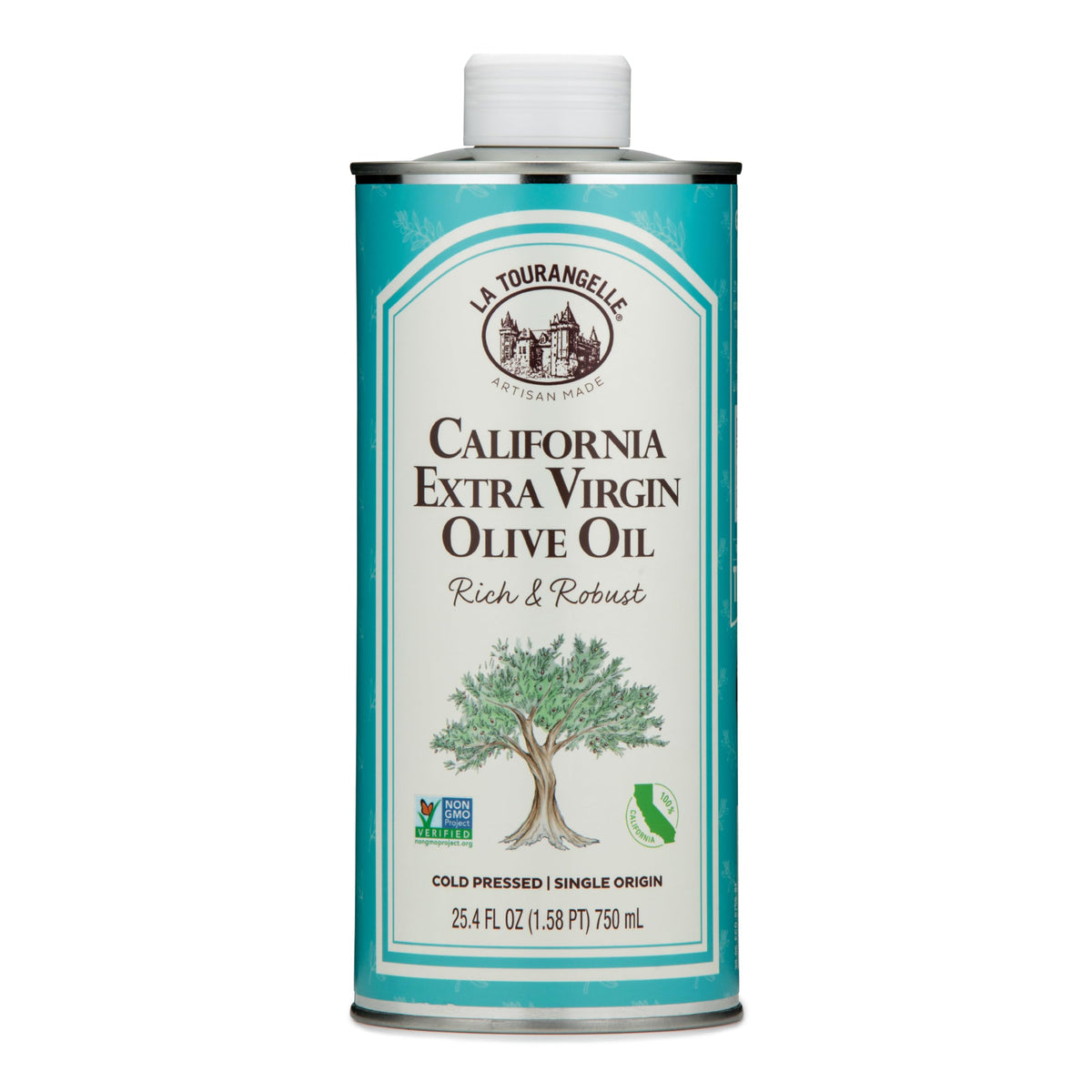 La Tourangelle California Extra Virgin Olive Oil – Cold-Pressed, Single Origin, 25.4 Fl Oz