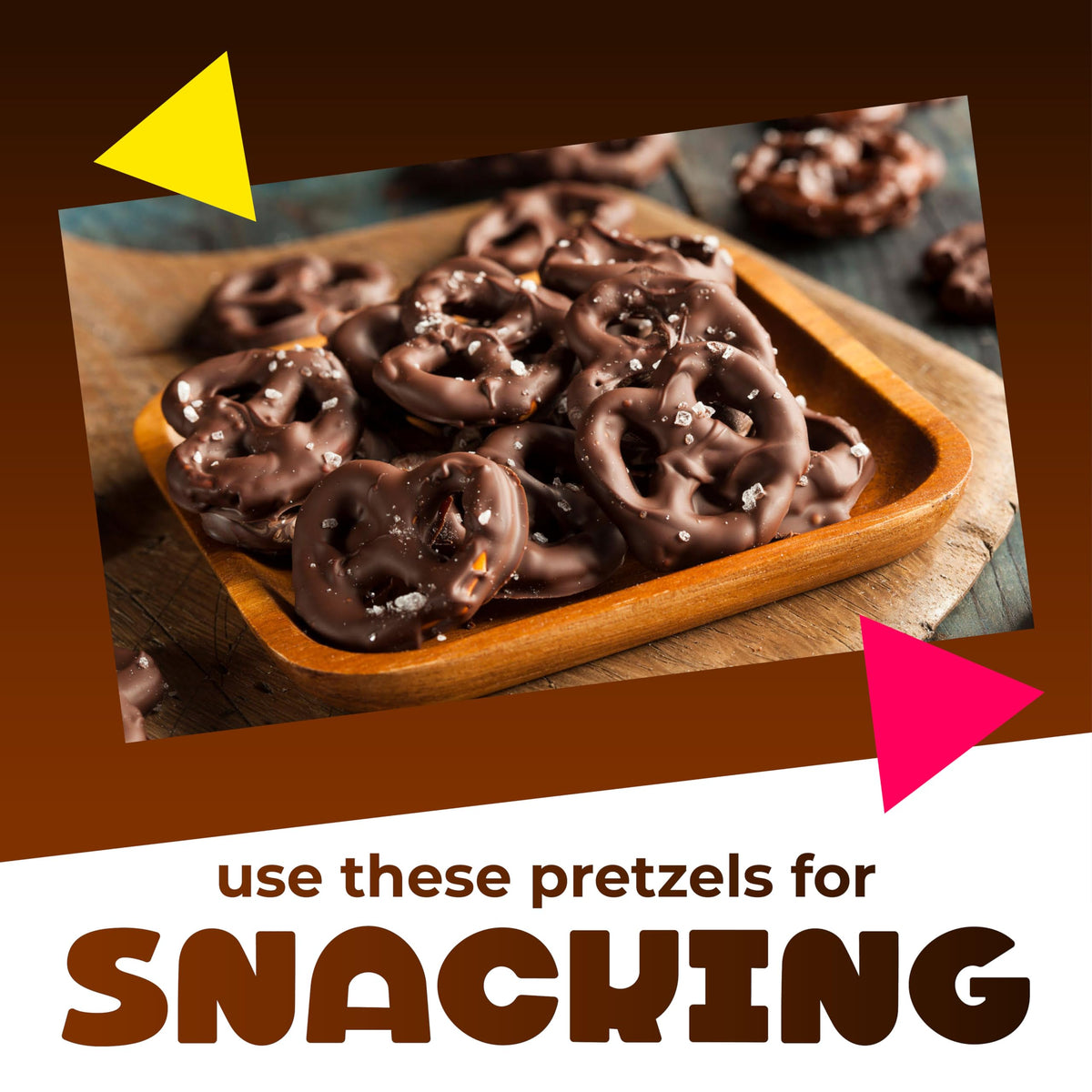 LAETAFOOD Dark Chocolate Covered Pretzels – 40 oz Bag | Salted, Mildly Sweet