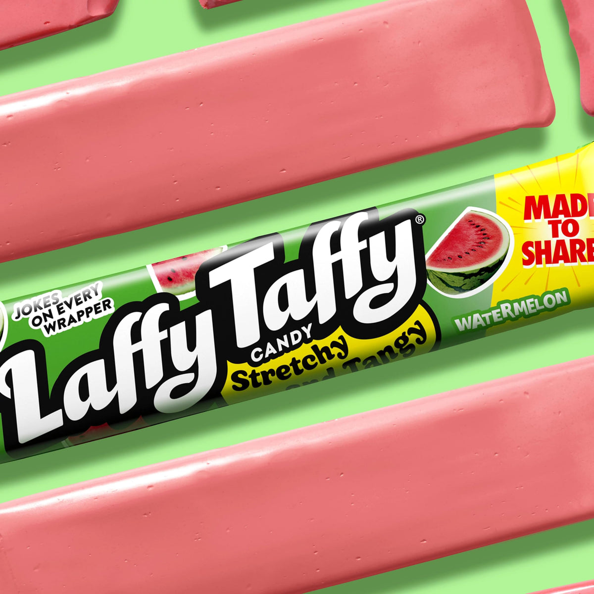 Laffy Taffy Stretchy & Tangy Variety Candy Box – Grape, Watermelon & Cherry (24 Bars)