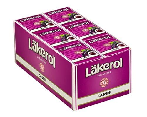 Lakerol Cassis Sugar Free Pastilles – Black Currant, 24-Pack