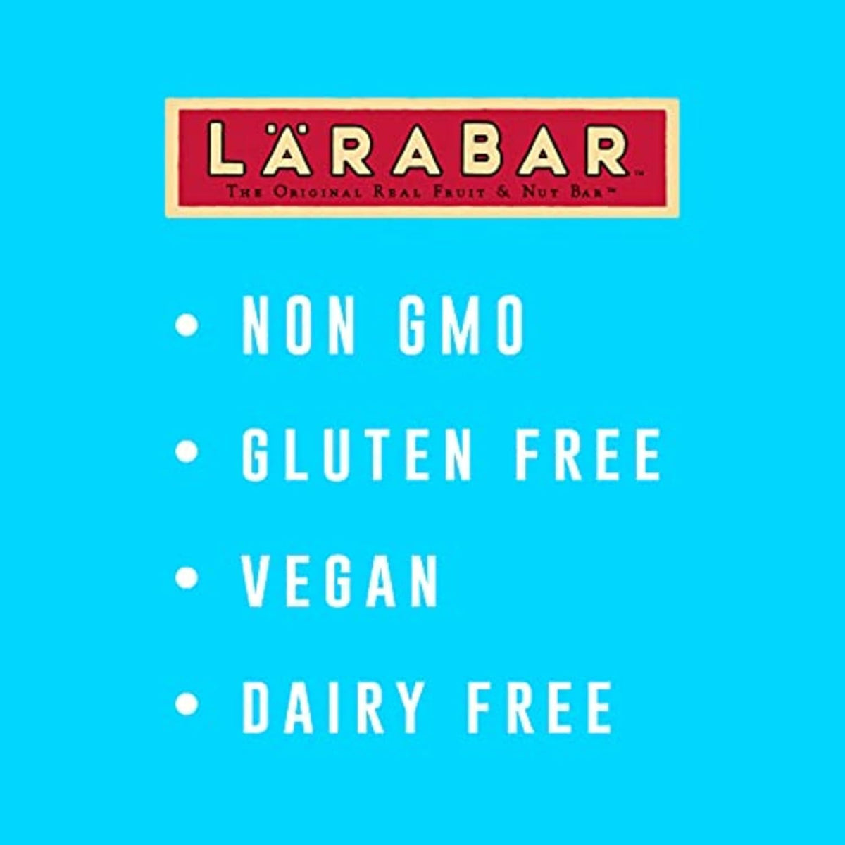 LÄRABAR Chocolate Chip Brownie Fruit and Nut Bars – Gluten Free & Vegan, 16 Count, 25.6 oz