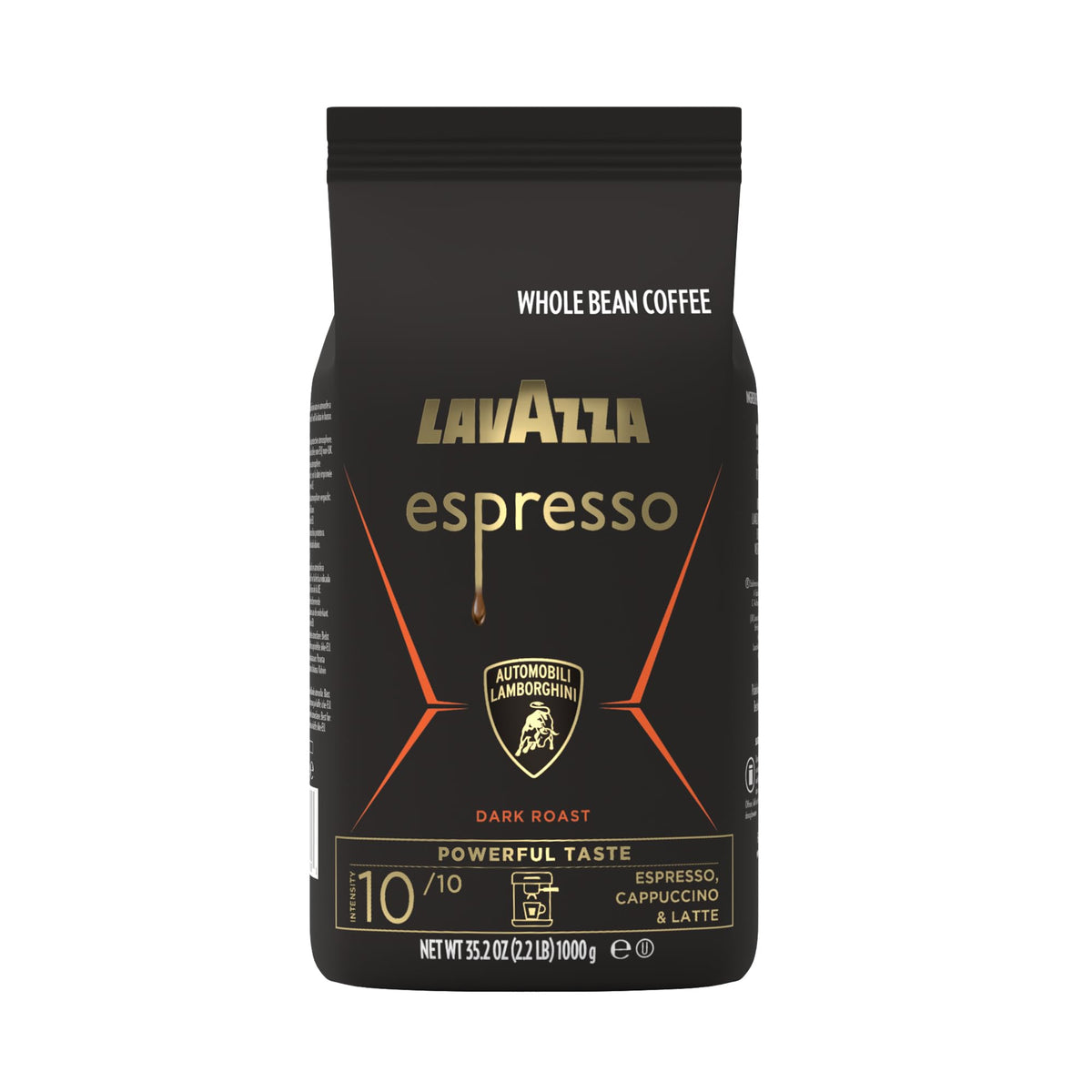 Lavazza Espresso for Automobili Lamborghini — Dark Roast Whole Bean (2.2 lb)