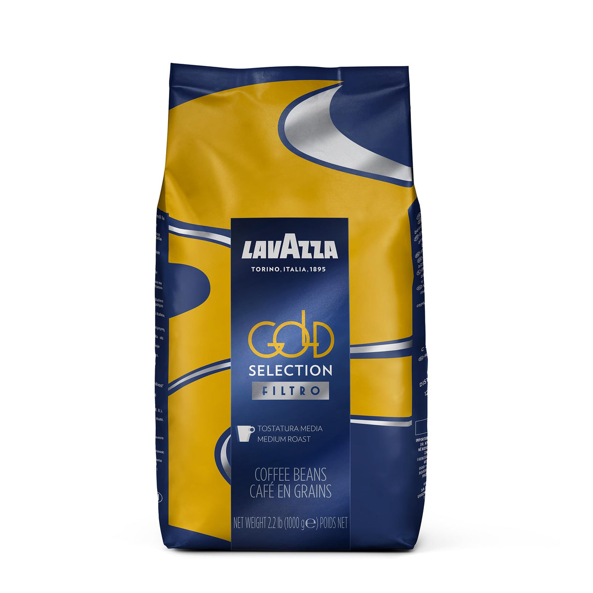 Lavazza Gold Selection Filtro Whole Bean Coffee – Light Roast with Vanilla & Chamomile Notes | 2.2 lb