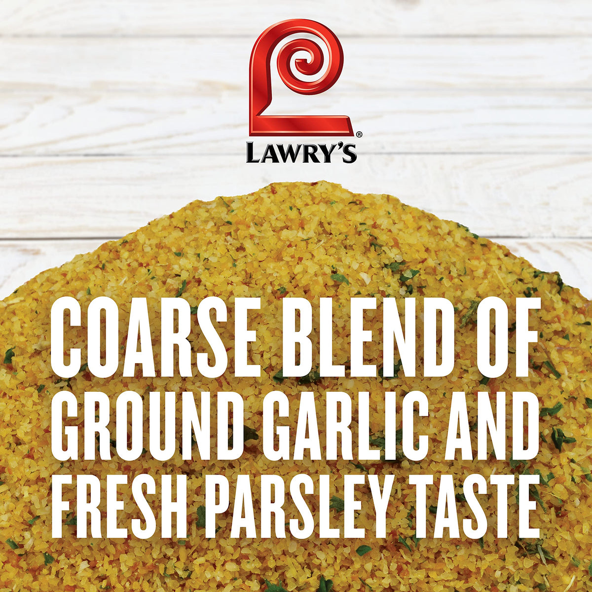Lawry's Coarse Grind Garlic Powder with Parsley, 24 oz – Salt-Free Garlic & Parsley Seasoning