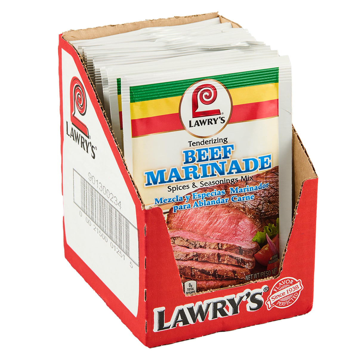 Lawry's Tenderizing Beef Marinade Spices & Seasonings Mix, 12 x 1.06 oz