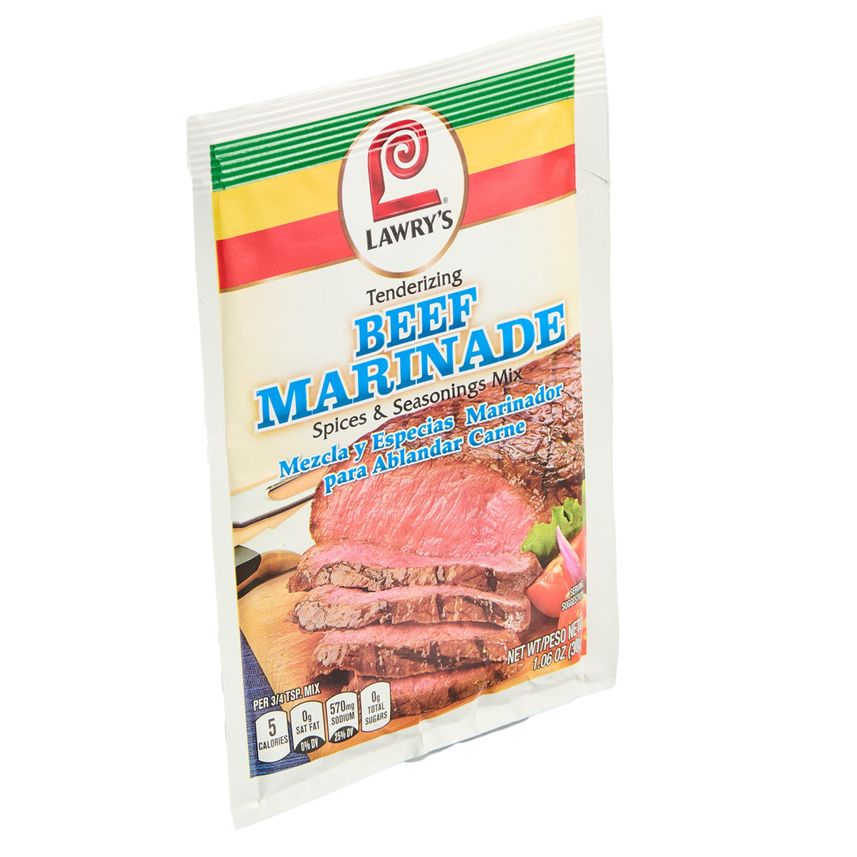 Lawry's Tenderizing Beef Marinade Spices & Seasonings Mix, 12 x 1.06 oz