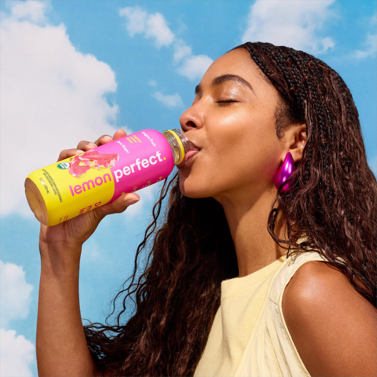Lemon Perfect Dragon Fruit — Zero Sugar Hydrating Lemon Water (15.2 oz, 12-Pack, Organic)