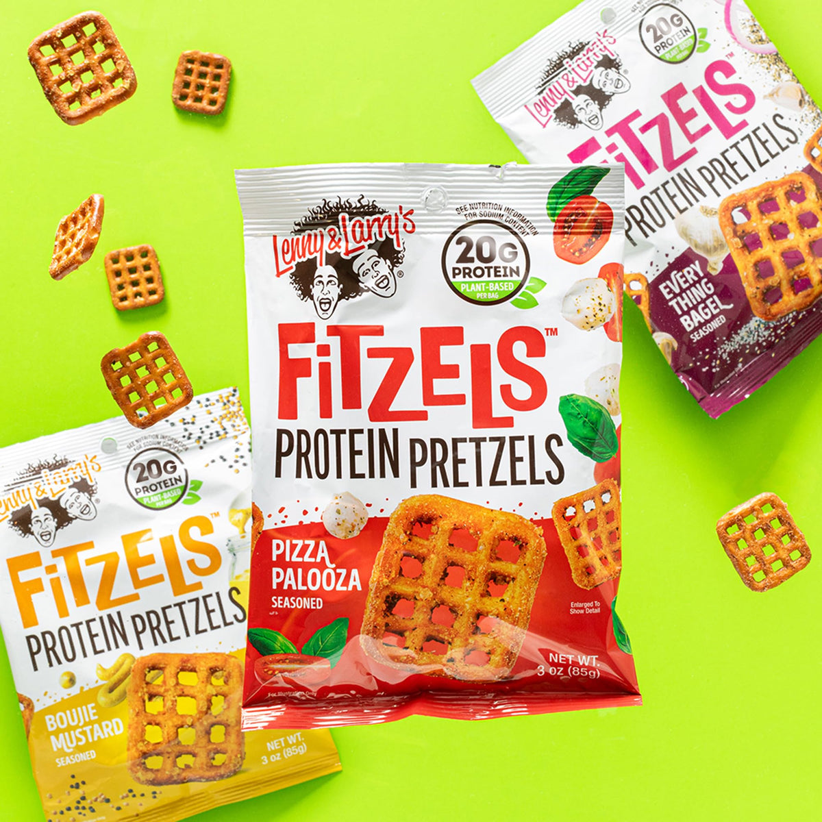FITZELS Variety Pack — Lenny & Larry's, 3 Flavors, 12 Count, 20g Protein