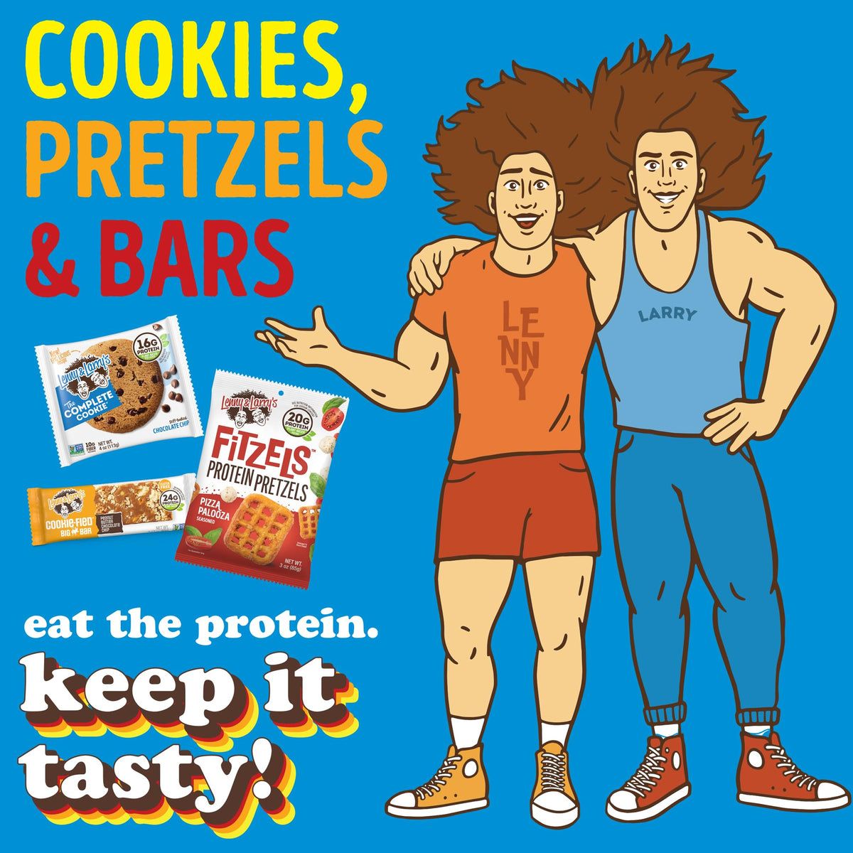FITZELS Variety Pack — Lenny & Larry's, 3 Flavors, 12 Count, 20g Protein
