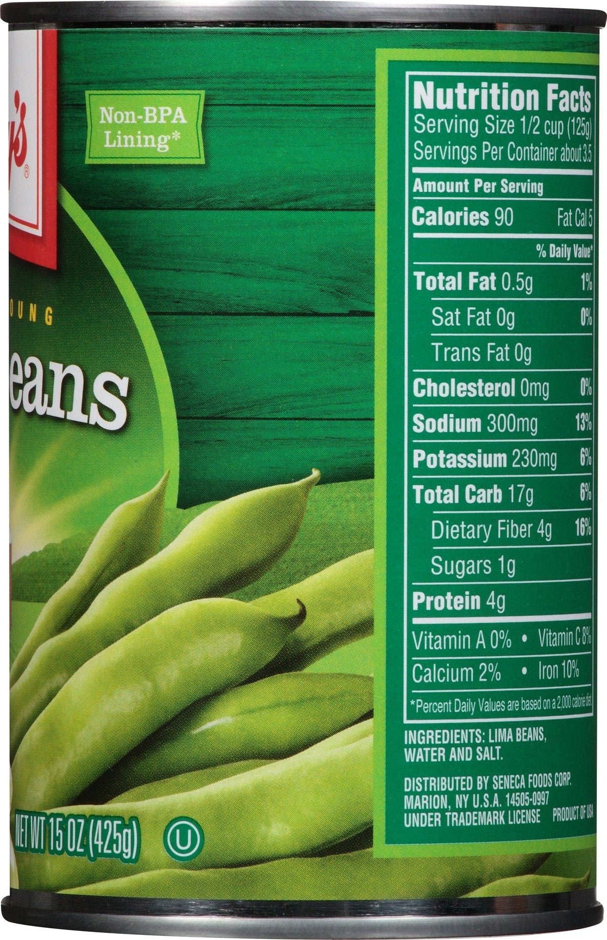 Libby's Lima Beans, 15 Ounce (Pack of 12) – Tender Young Lima Beans