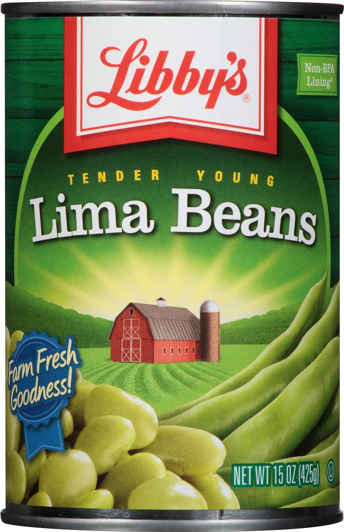 Libby's Lima Beans, 15 Ounce (Pack of 12) – Tender Young Lima Beans