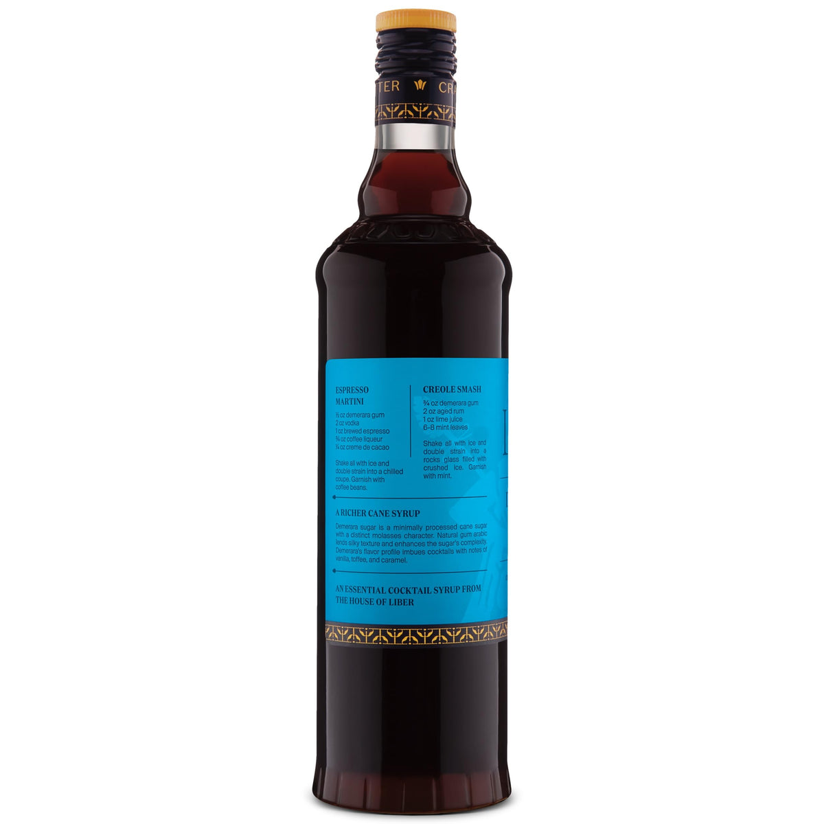 Liber & Co. Demerara Gum Syrup – 25.4 oz | Rich, Water-Free Syrup for Old Fashioneds, Whiskey Sours & Tiki Cocktails (Makes 50 Cocktails)