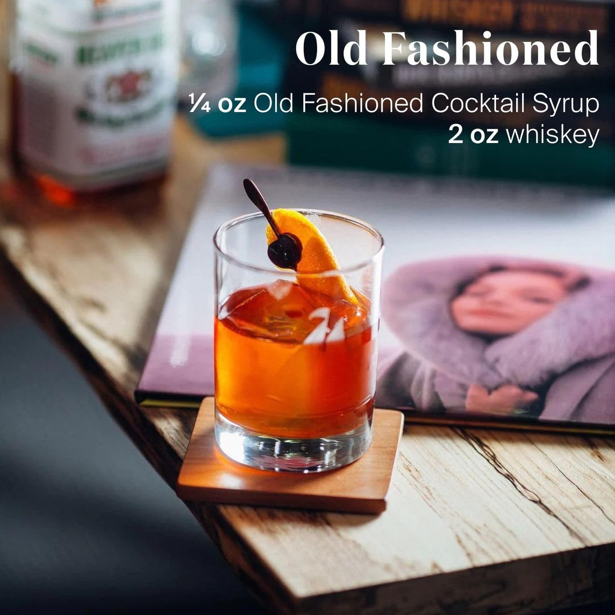 Liber & Co. Old Fashioned Mix – Makes 100 Cocktails | Bar-Quality Syrup, Austin TX