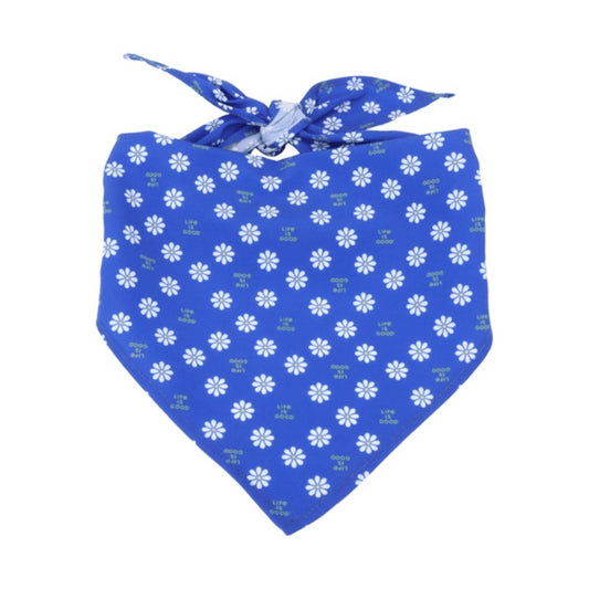 Life Is Good Daisy Dog Bandana - Royal Blue