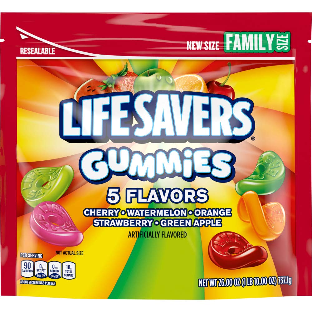Life Savers 5 Flavor Gummies Candy – 6 x 26 oz Bulk Pack