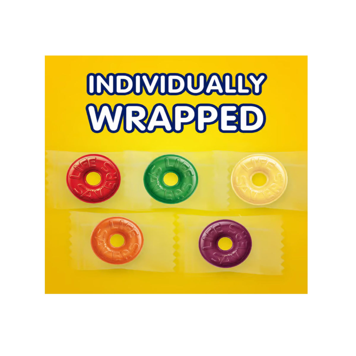 Life Savers Hard Candy 5 Flavors – 5 lbs, Individually Wrapped (Cherry, Watermelon, Orange, Pineapple, Raspberry)