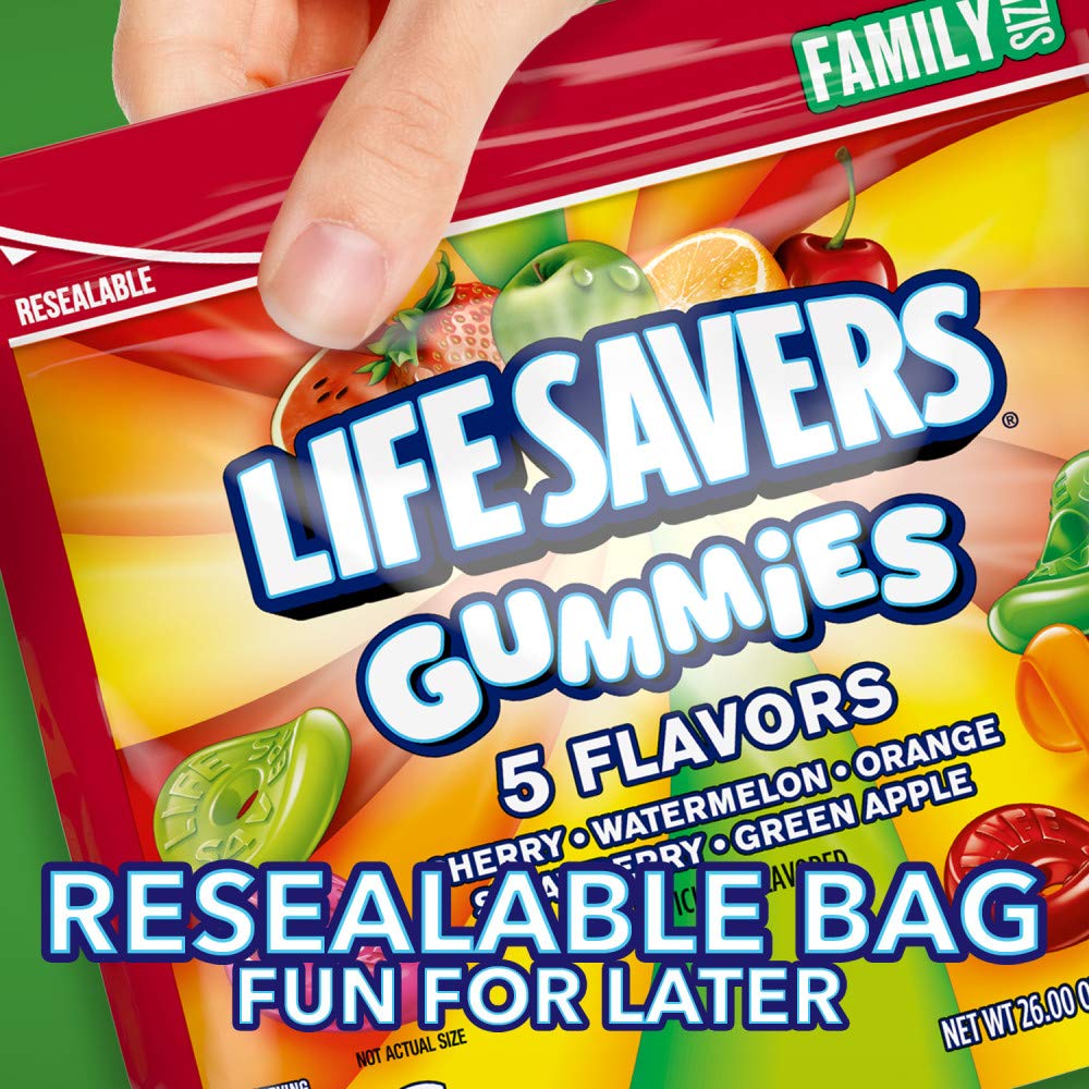 Life Savers 5 Flavor Gummies Candy – 6 x 26 oz Bulk Pack