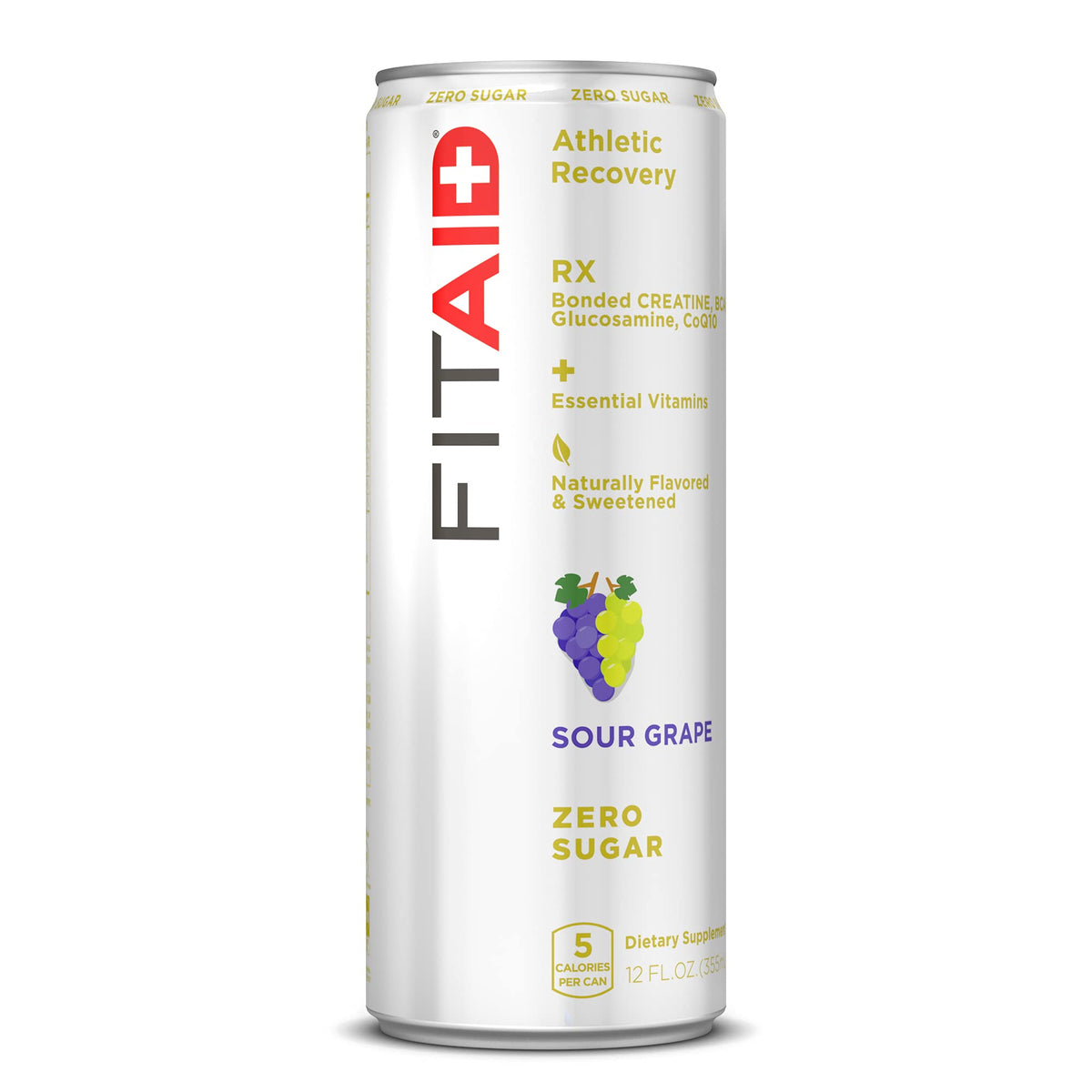 LIFEAID FITAID RX Zero - Keto-Friendly, 5 Calorie Post-Workout Drink with Creatine & BCAAs