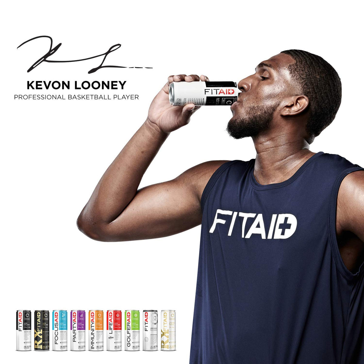LIFEAID FITAID RX Zero - Keto-Friendly, 5 Calorie Post-Workout Drink with Creatine & BCAAs