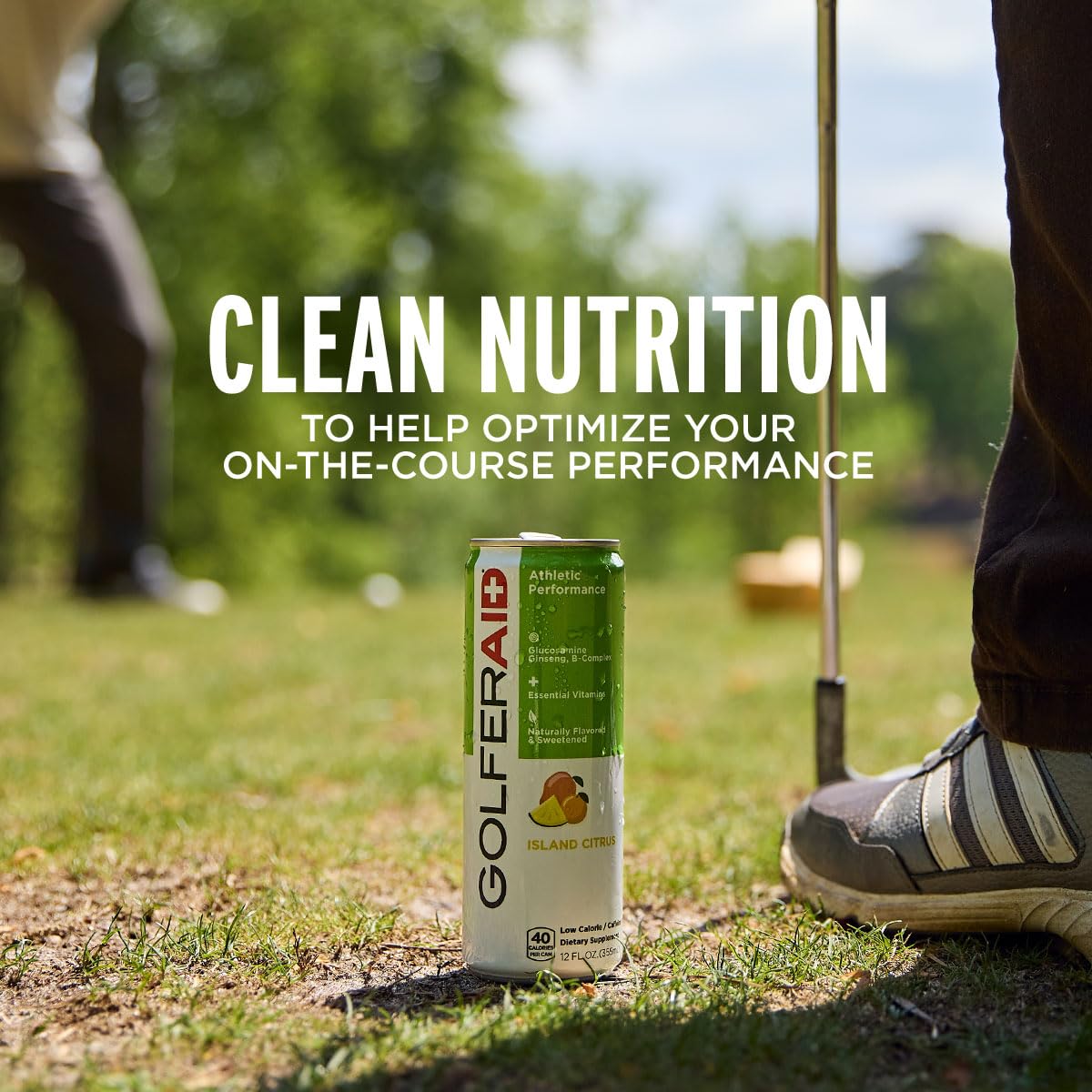 GOLFERAID Performance Blend by LIFEAID — No Caffeine, 12-Can Pack, 40 Calories
