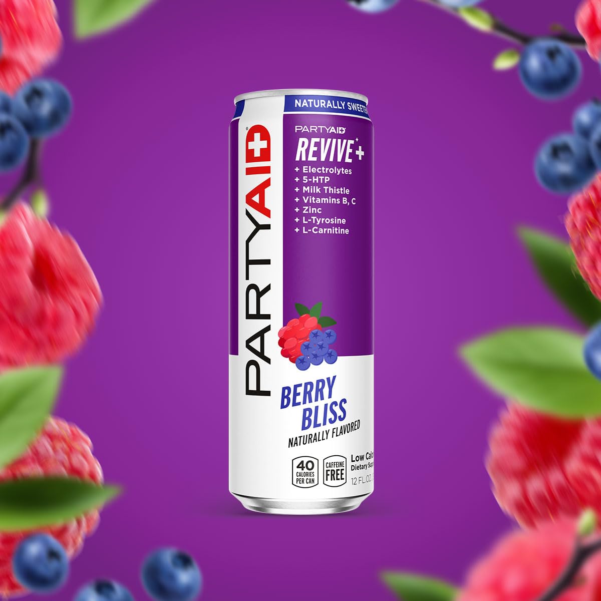 LIFEAID PARTYAID Rehab Blend – Feel Good Tonight & Tomorrow, 12-Pack, Caffeine-Free, 5-HTP & B-Complex