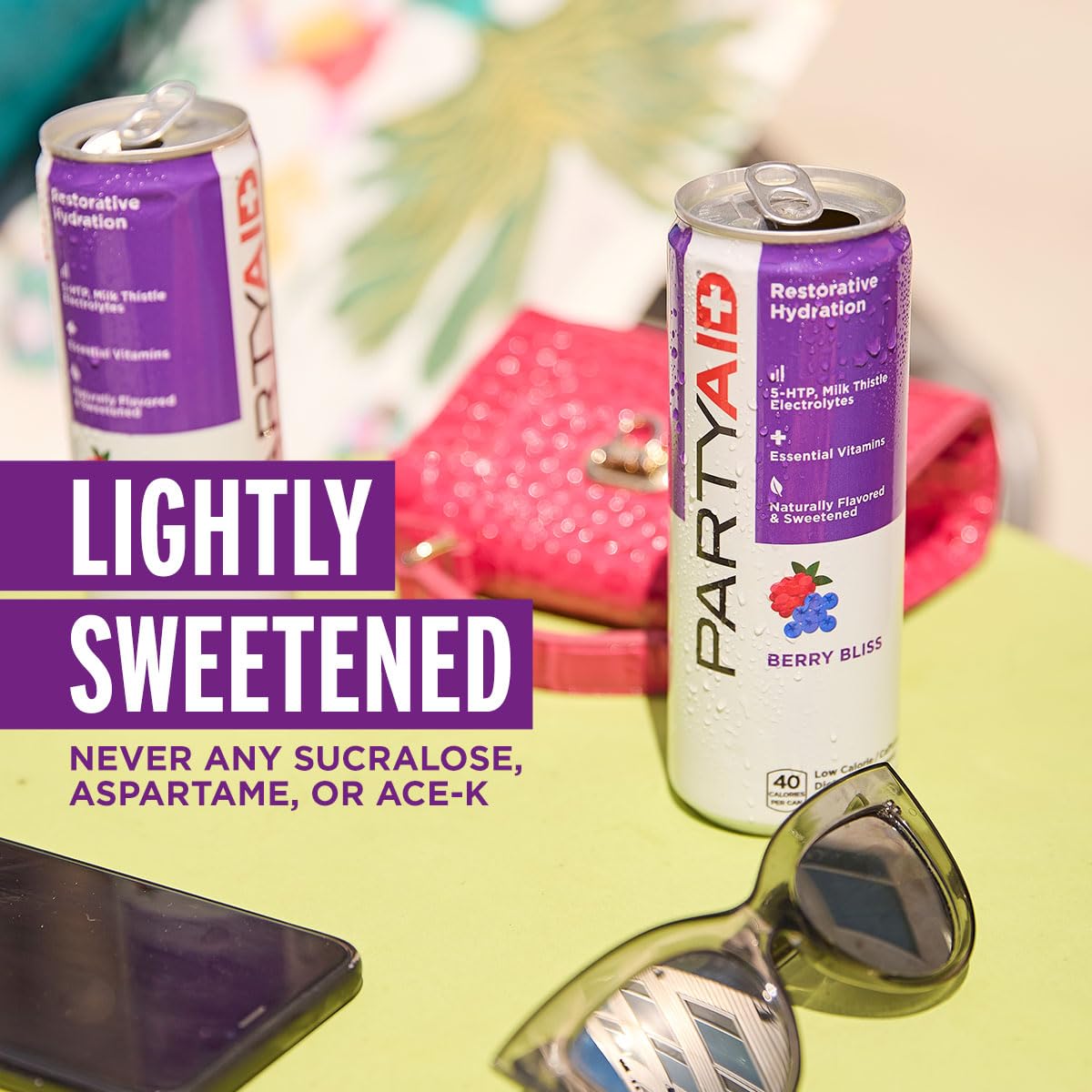 LIFEAID PARTYAID Rehab Blend – Feel Good Tonight & Tomorrow, 12-Pack, Caffeine-Free, 5-HTP & B-Complex