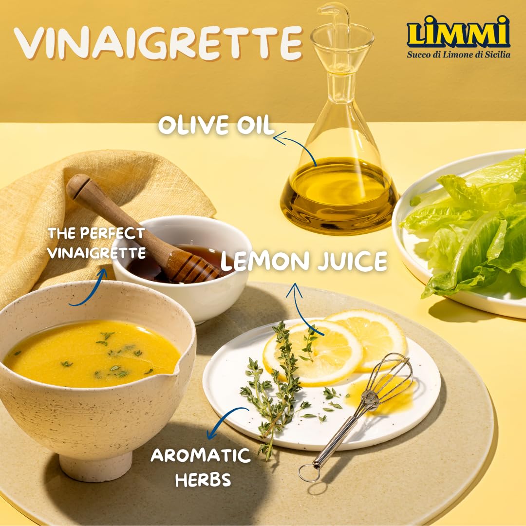 Limmi Organic Sicilian Lemon Juice – 1L Glass Bottle (Pack of 2) | Freshly Squeezed, Not From Concentrate