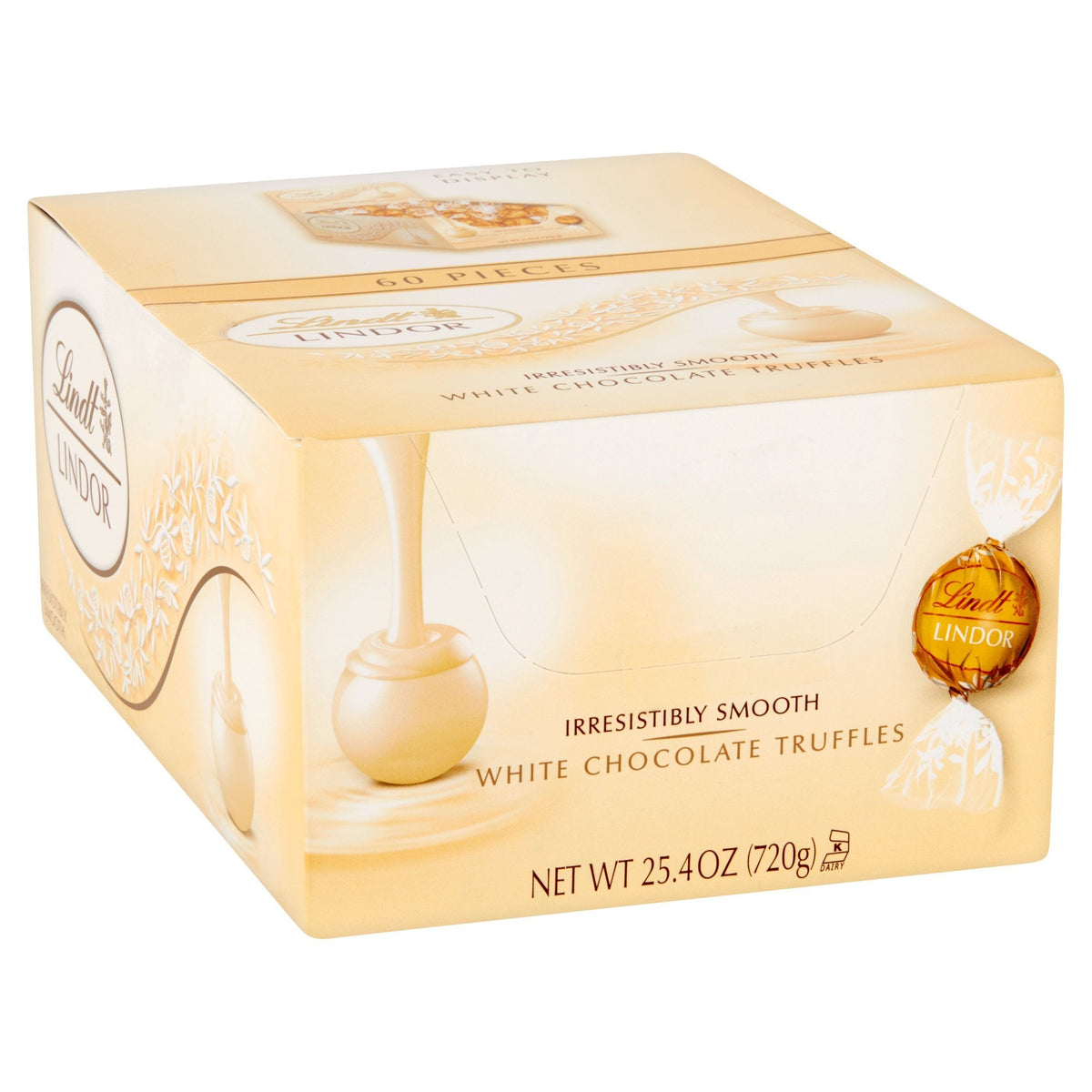 Lindt Lindor Truffles White Chocolate 60 ct | Melt-in-Your-Mouth Indulgence