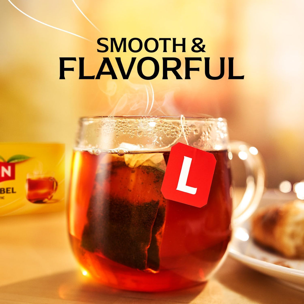 Lipton Black Tea Bags 600-Count – Premium Breakfast Tea with High Caffeine